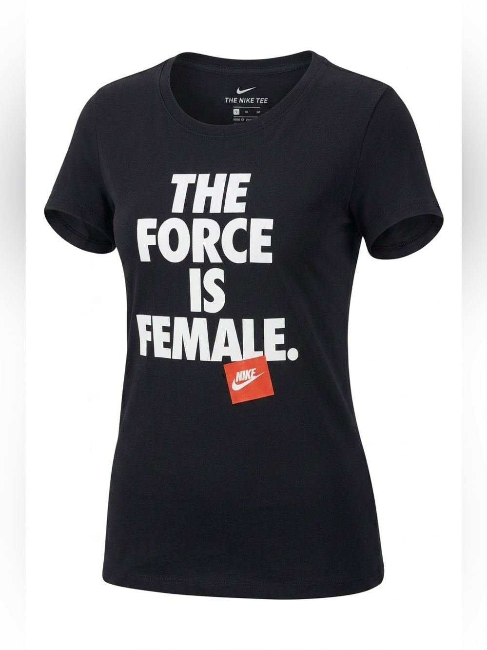 🌻THE NIKE TEE - Black Short-Sleeve Graphic Tee with Slogan
